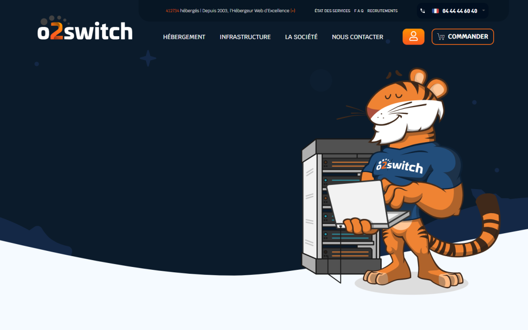 Héberger son site WordPress chez O2switch